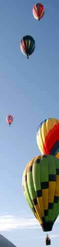 Hot air balloons and the Wasatch Mountains
